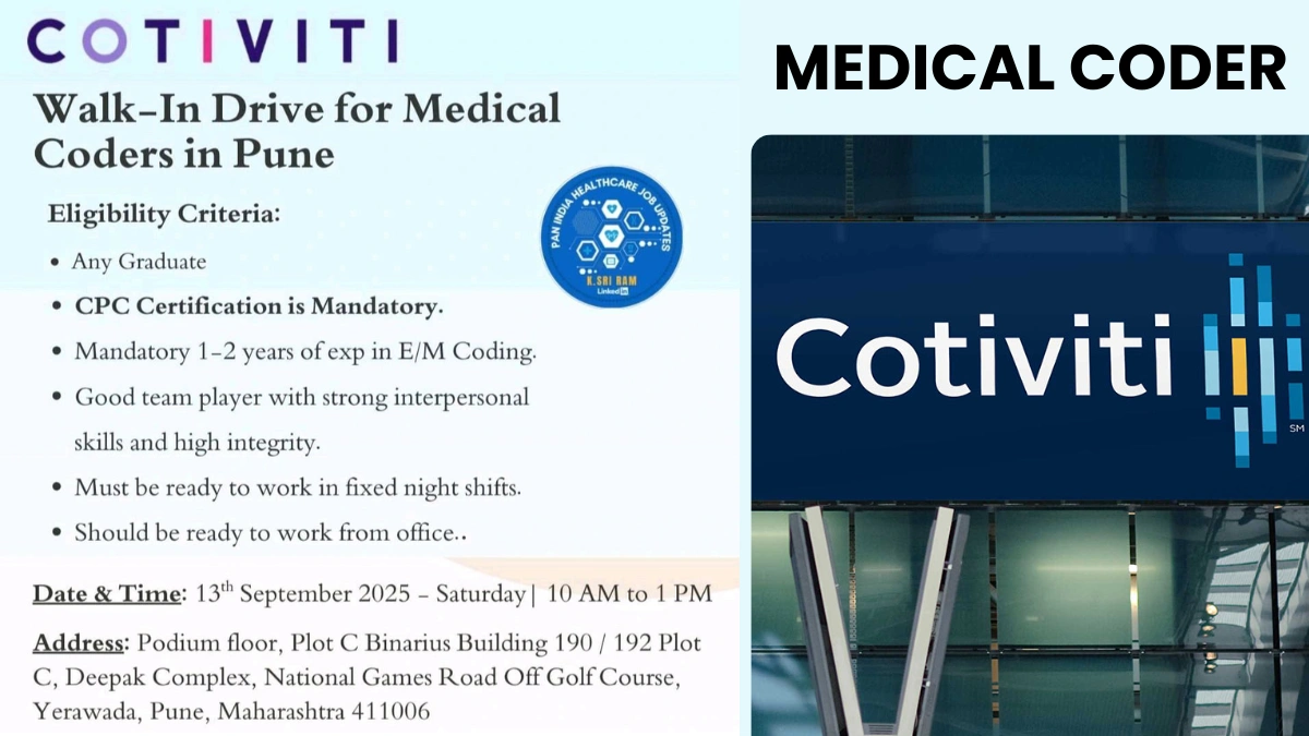 Cotiviti Walk-In Drive for Medical Coders in Pune – 13th September 2025