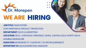 Dr. Morepen is Hiring a Sales Intern in Multiple Cities