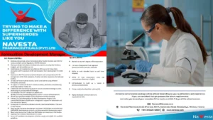 Formulation Development Manager Job at Navesta Pharmaceuticals