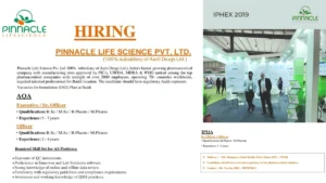 Pinnacle Life Science Hiring for Quality Assurance Roles in Baddi, Himachal Pradesh