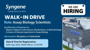 Syngene Walk-In Drive for Assay Biology Scientists
