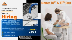Medical Coding Jobs at Vee Healthtek Walk-in for 250+ Positions