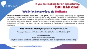 Otsuka Pharmaceutical - Key Account Manager (Medical Representative) Jobs