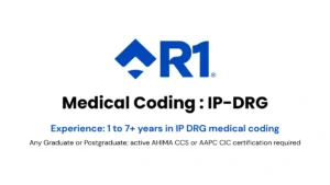 R1 RCM Hiring Medical Coders - IP DRG Roles in India