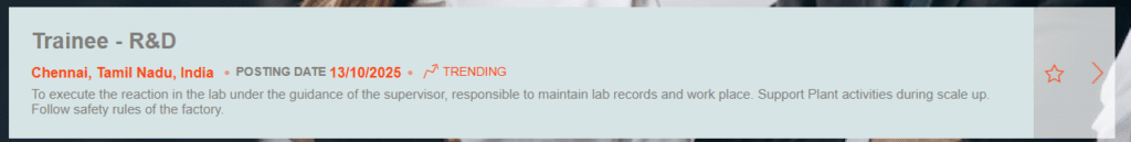 Trainee R&D Jobs @ Piramal Pharma: Entry-Level Chemistry Careers in Chennai