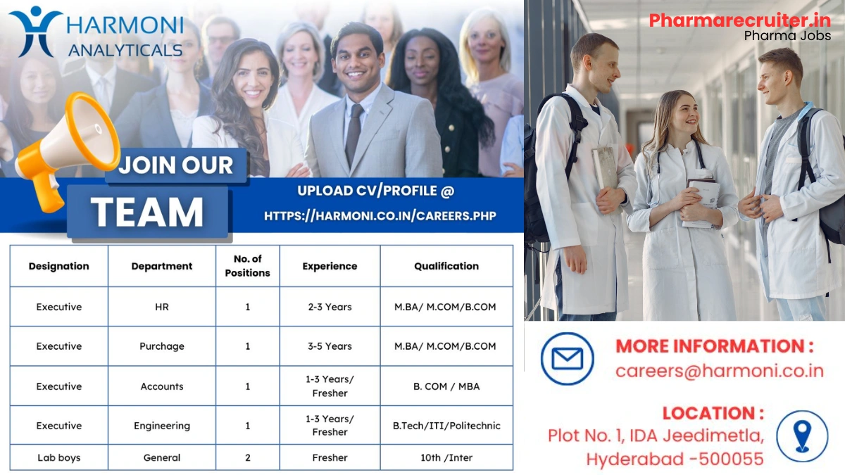Executive Positions @ Harmoni Analyticals