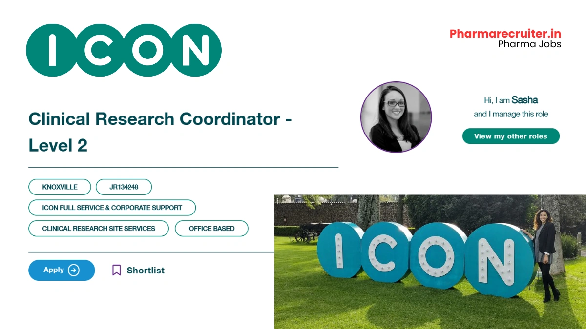 ICON Hiring 2025 Clinical Research Coordinator Level 2