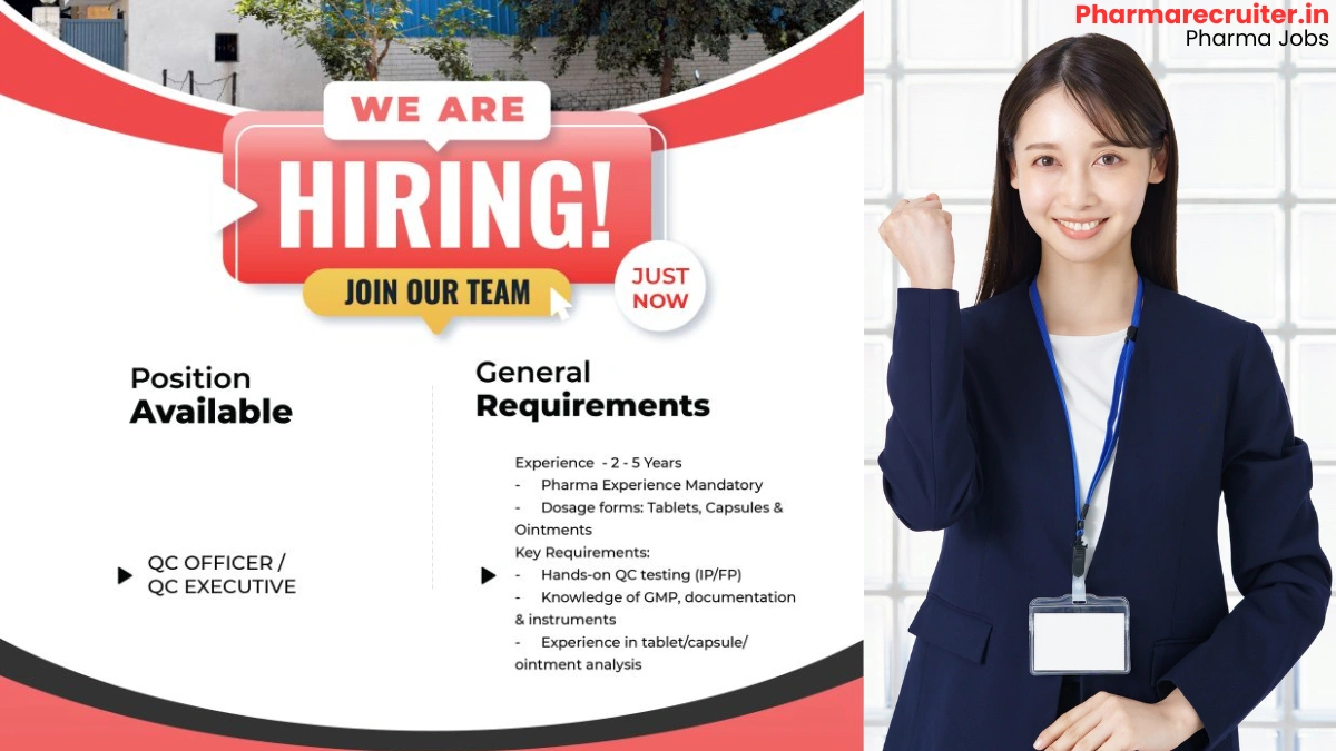 Radicon Laboratories Ltd Hiring 2025 - QC Officer & Executive Jobs in Greater Noida