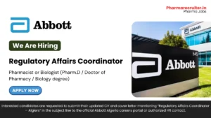 Regulatory Affairs Coordinator at Abbott | Algiers, Algeria | Pharmaceutical Careers