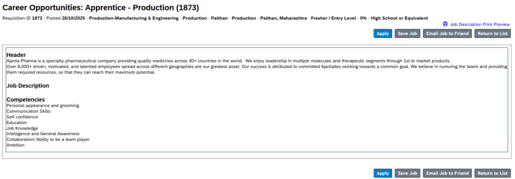 1873 (Production) Notification