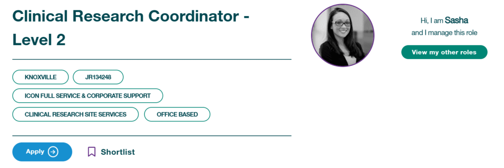 ICON Hiring 2025: Clinical Research Coordinator Level 2 Job in Knoxville, TN | Onsite CRC Role