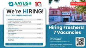 Aayush Cancer Hospital Walk-in interviews for nursing, pharmacist, technician roles in oncology
