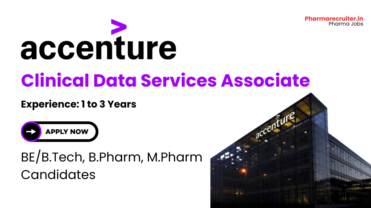 Accenture Hiring Clinical Data Services Associate