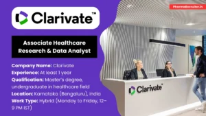 Clarivate Hiring for Associate Healthcare Research & Data Analyst