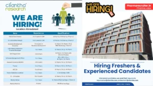 Cliantha Research Hiring for clinical data, QA, medical writing