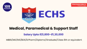 ECHS Hiring Medical, Paramedical & Support Staff