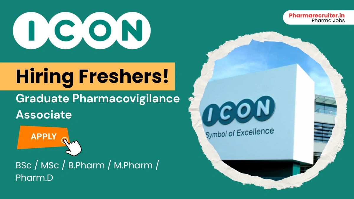 Icon Plc Hiring Freshers for Pharmacovigilance