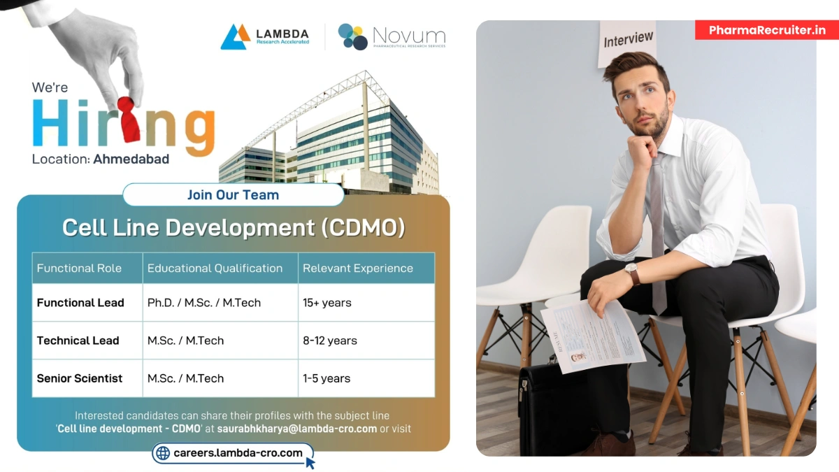 Job advertisement for cell line development