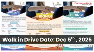 Reliance Life Sciences Walk-in Interview for Biosimilars, Plasma & YPP on Dec 5, 2025