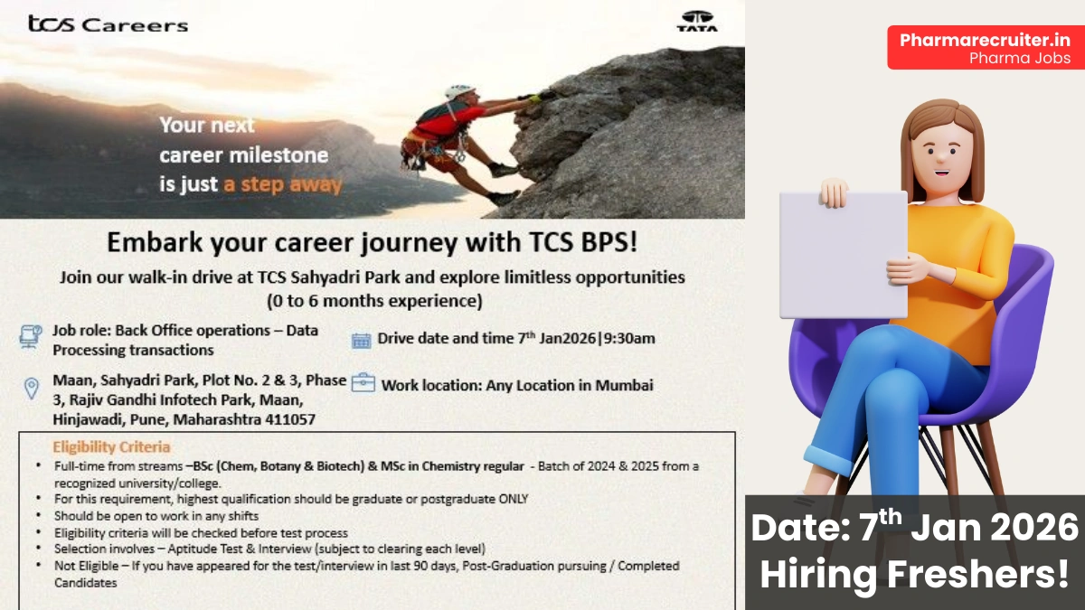 TCS Business Process Services (BPS) walk in drive 2026