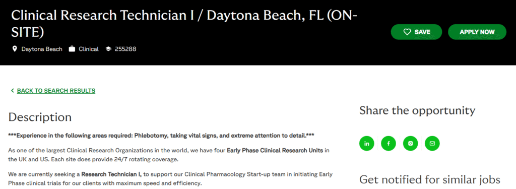 Fortrea Hiring Freshers for Clinical Research Technician