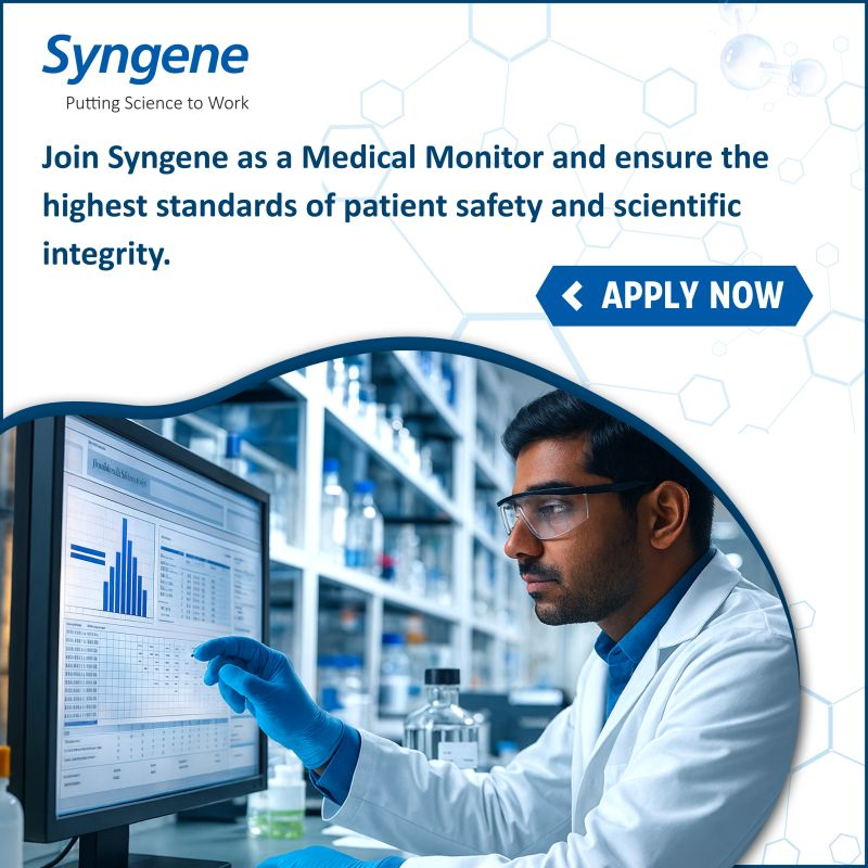 Syngene Hiring 2025 for Medical Monitor (Clinical Trials) Job in Bengaluru

