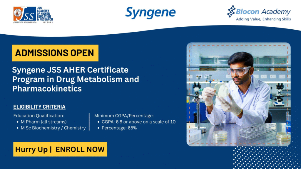 Syngene JSS AHER Certificate Program