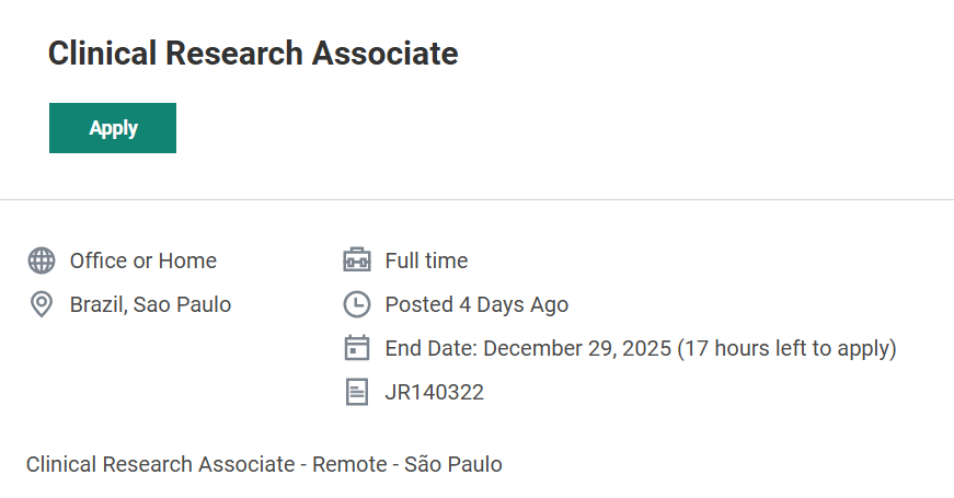 ICON plc Hiring for REmote job