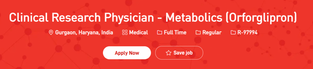 Eli Lilly Hiring Clinical Research Physician - Metabolics