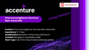 Accenture Hiring Pharmacovigilance Services New Associate