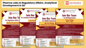 Accuprec Research Labs Hiring in Regulatory Affairs, Analytical Development & QC