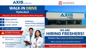 Axis Clinicals Walk-In Drive – 11th & 12th March 2026