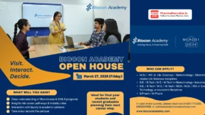 Biocon Academy Open House – March 27, 2026