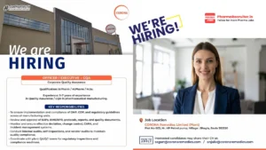 Corona Remedies Limited is hiring an CQA
