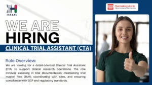 HRAPL Hiring for Clinical Trial Assistant