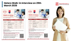 Hetero Walk-in Interview on 29th March 2026