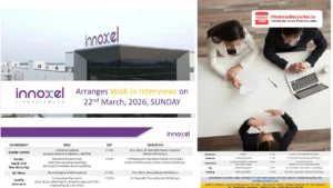 Innoxel Lifesciences Walk-in Interview – Multiple Openings in QC, Production, QA, Validation & Engineering on 22 March 2026