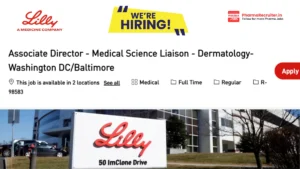 Lilly Hiring – Associate Director Medical Science Liaison