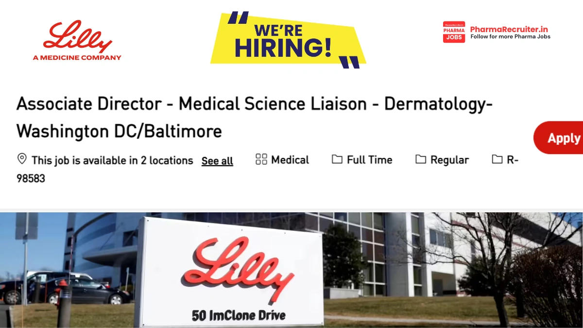 Lilly Hiring – Associate Director Medical Science Liaison