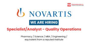 Novartis Hiring for Quality Assurance, Regulatory