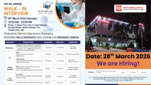 SP Accure Labs Hiring for OSD Production, IPQA, Warehouse & Packing Jobs