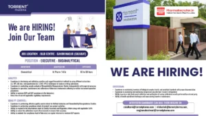 Torrent Pharma Hiring – Executive Bioanalytical