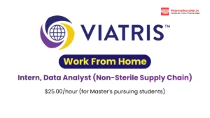 Viatris - Intern, Data Analyst (Non-Sterile Supply Chain)