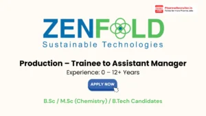 Zenefold Hiring Production – Trainee to Assistant Manager