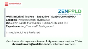 Zenfold Sustainable Technologies Walk-in Drive on 27th and 28th March 2026