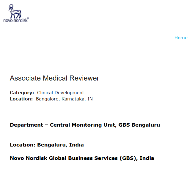 Novo Nordisk Hiring Associate Medical Reviewer 2026: Clinical Development Role in Bangalore