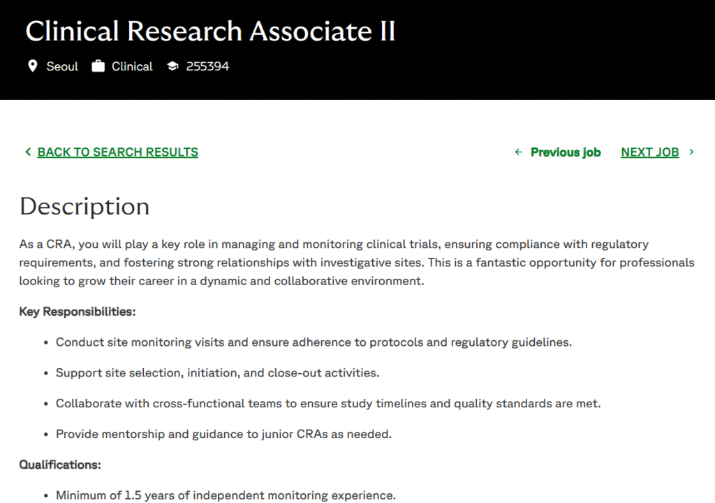 Fortrea Hiring CRA