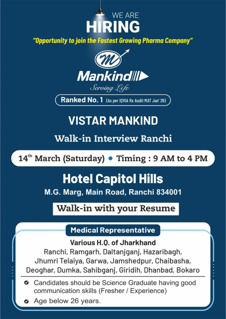 Mankind Pharma Walk-in Interview