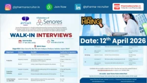 Apnar Pharma Walk-in Interview on 12 April 2026