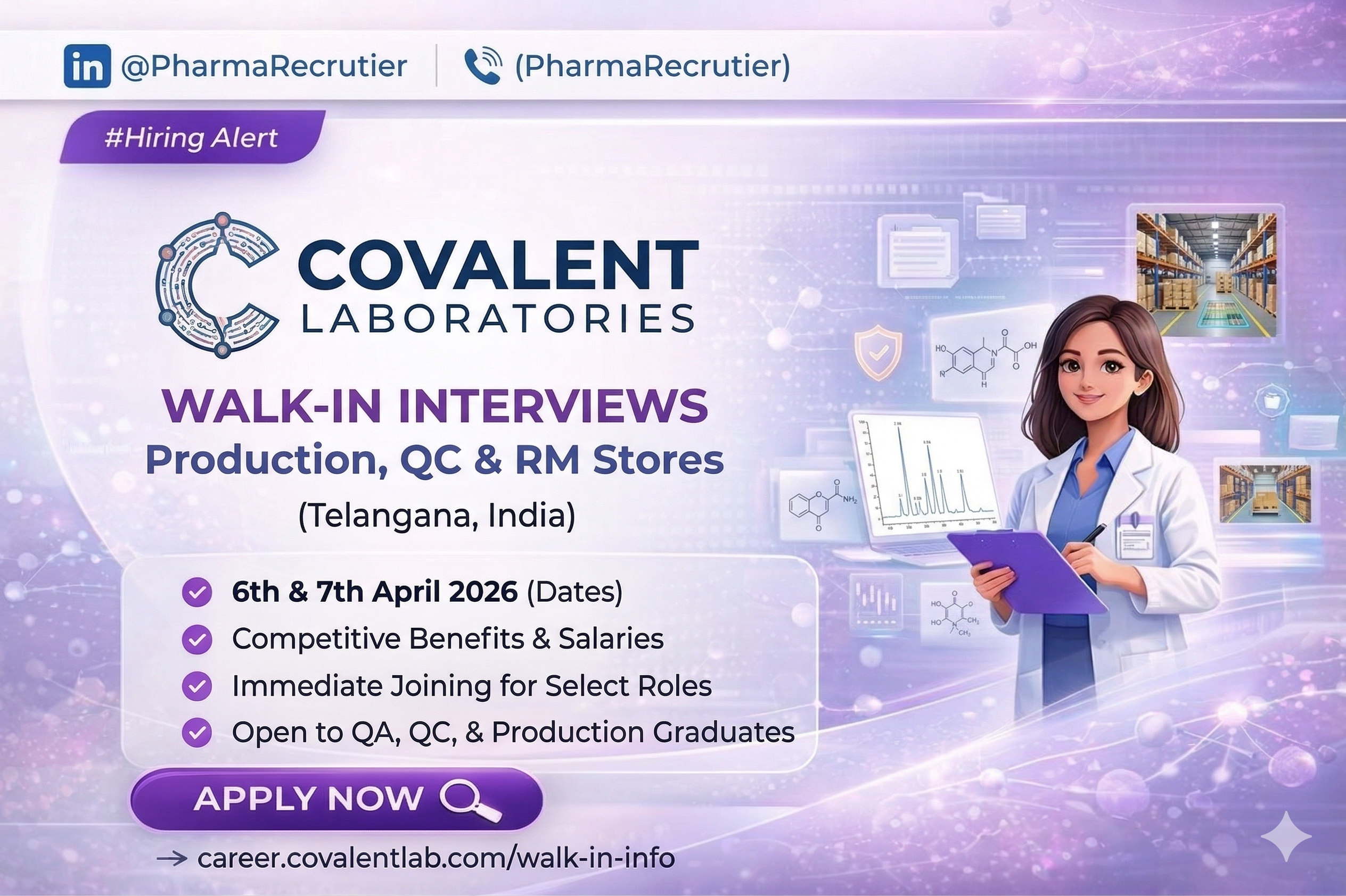 Covalent Walk in drive